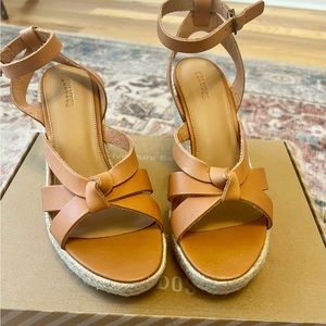 Soludos Charlotte Knotted Espadrille Wedge Sandal. Size 8 NIB